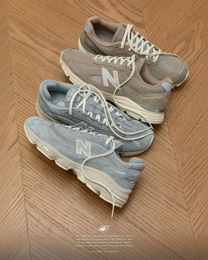 KITH 101 x 뉴발란스 협업 990v4, M1000 제품 출시 예정