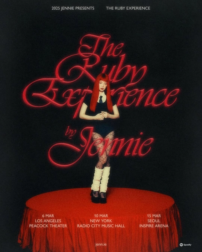 제니 콘서트 투어 The Ruby Experience 인 서울 티켓팅 안내