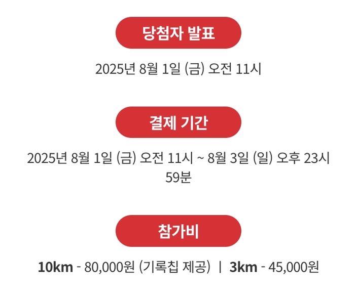 디즈니런 서울 2025 참가 신청 안내
