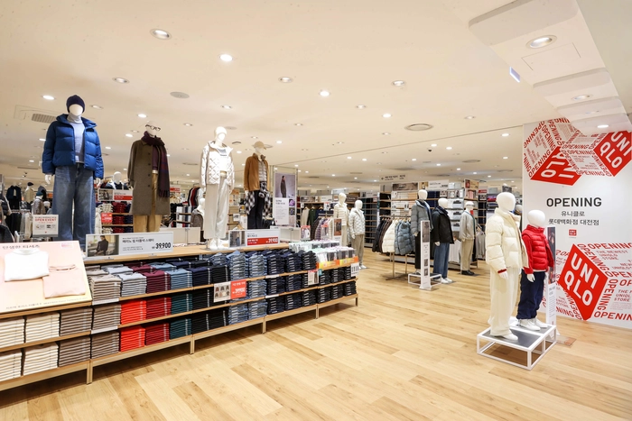 유니클로, 롯데백화점 대전점 리뉴얼 오픈