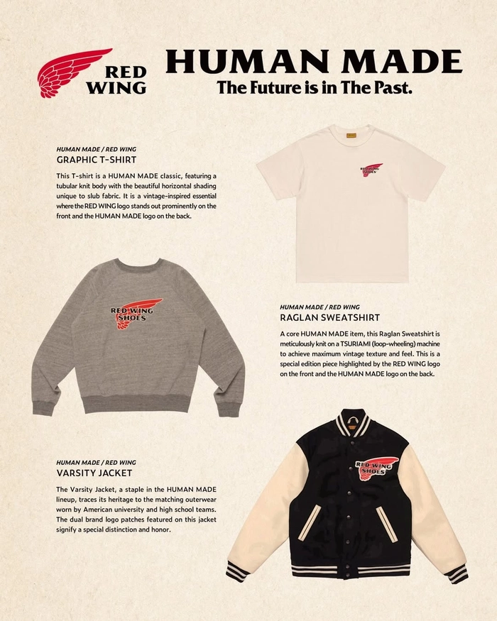 휴먼 메이드 x 레드 윙 협업 공개