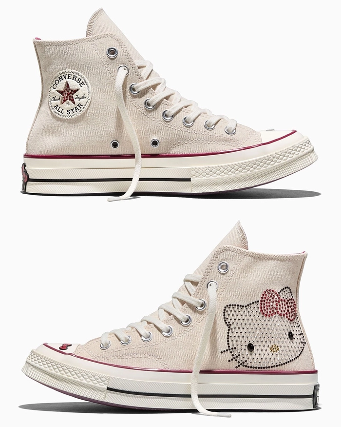 헬로키티와 컨버스의 스와로브스키 협업 컬렉션 출시