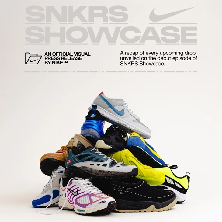 SNKRS 쇼케이스, 출시 예정 제품 공개