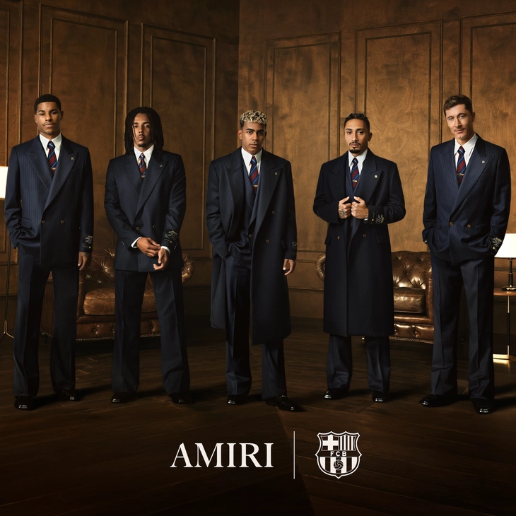아미리 x FC 바르셀로나, ‘완벽’을 잇는 맞춤 포멀웨어 협업