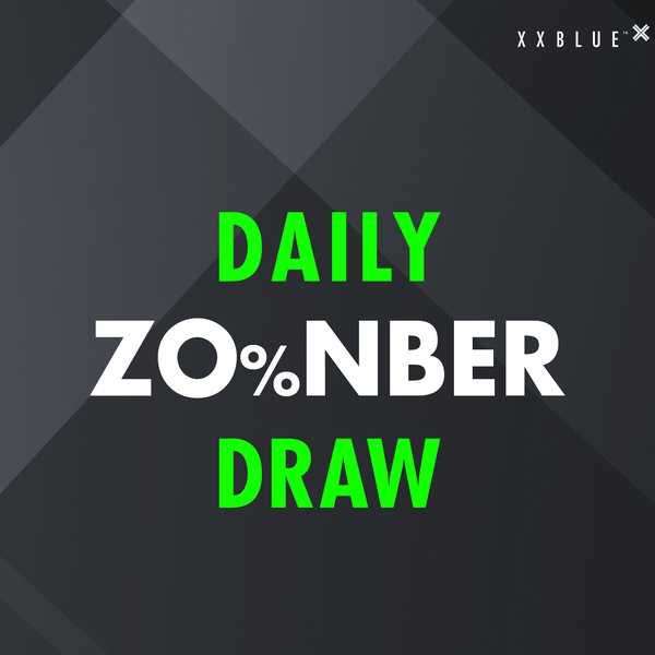 XXBLUE DAILY ZO%NBER DRAW