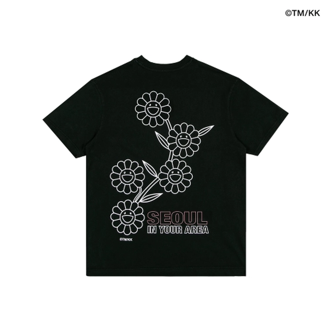블랙핑크 x 무라카미 컴플렉스콘 서울 익스클루시브 티셔츠 블랙 MP24SC176BK