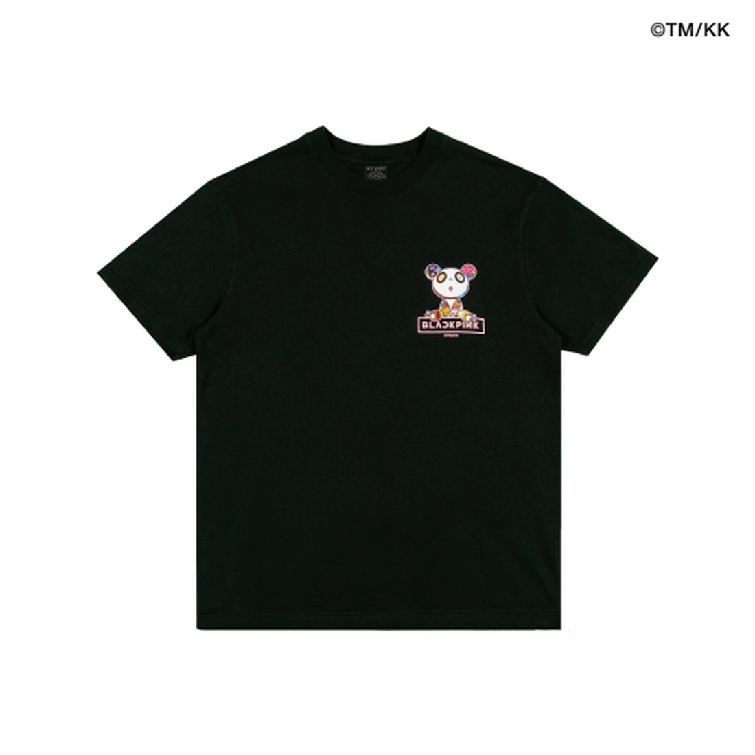 블랙핑크 x 무라카미 시그니쳐 티셔츠 빈티지 블랙 MP24SC172BK