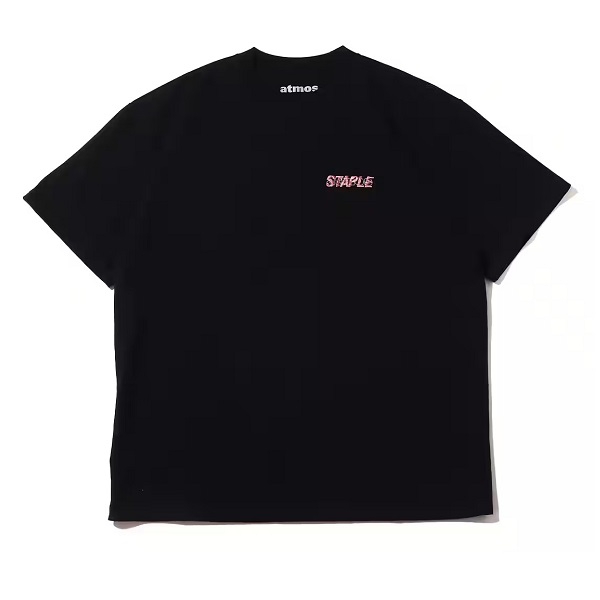 스테이플 x 아트모스 티셔츠 블랙 22AW-TS-0052