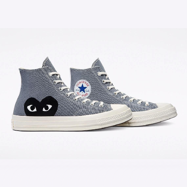 Converse] 꼼데가르송 X 컨버스 척 70 스틸 그레이 하이 발매 정보 - 171847C - 럭드 (Luck-D)