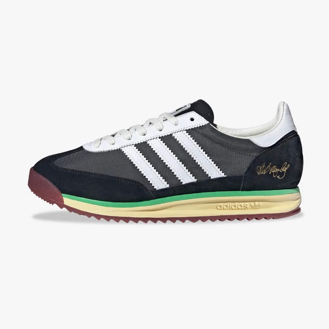 밥 말리 x 아디다스 오리지널스 SL 72 블랙 화이트 JR7973