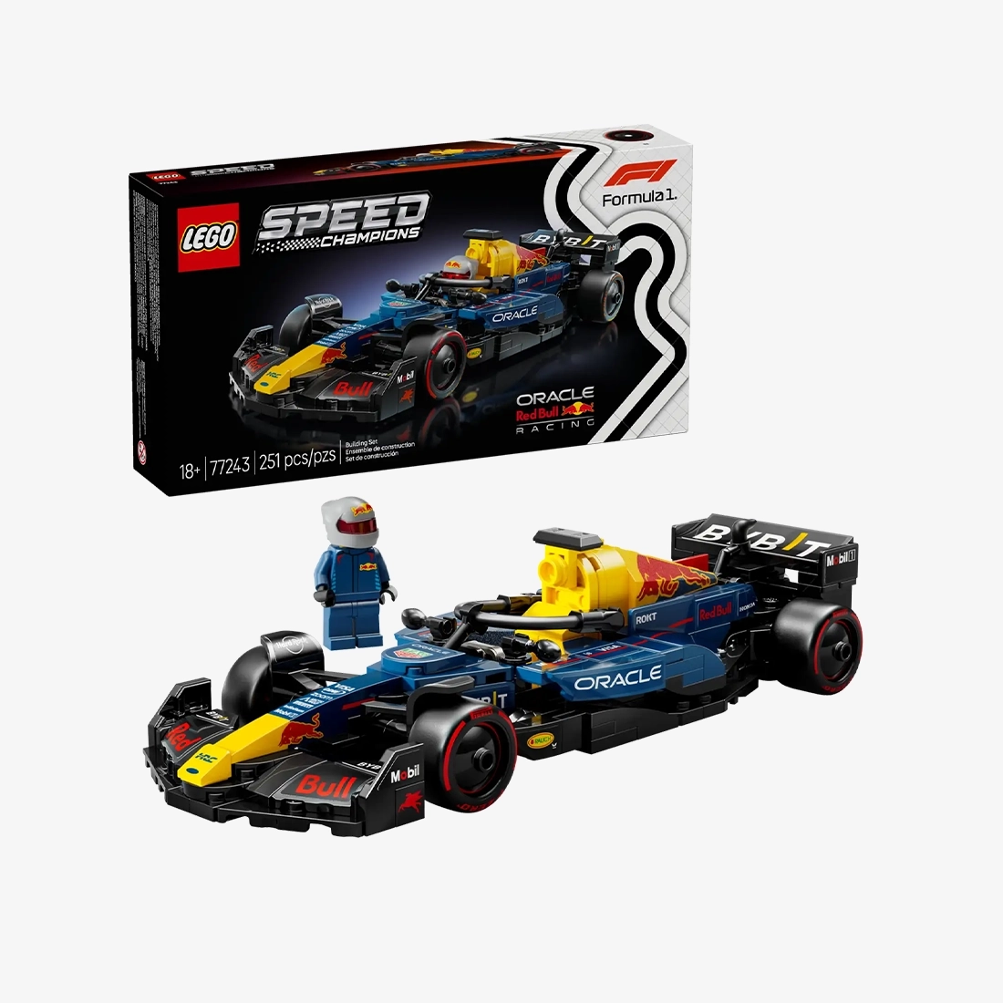 레고 오라클 레드 불 레이싱 RB20 F1 경주용 자동차 77243