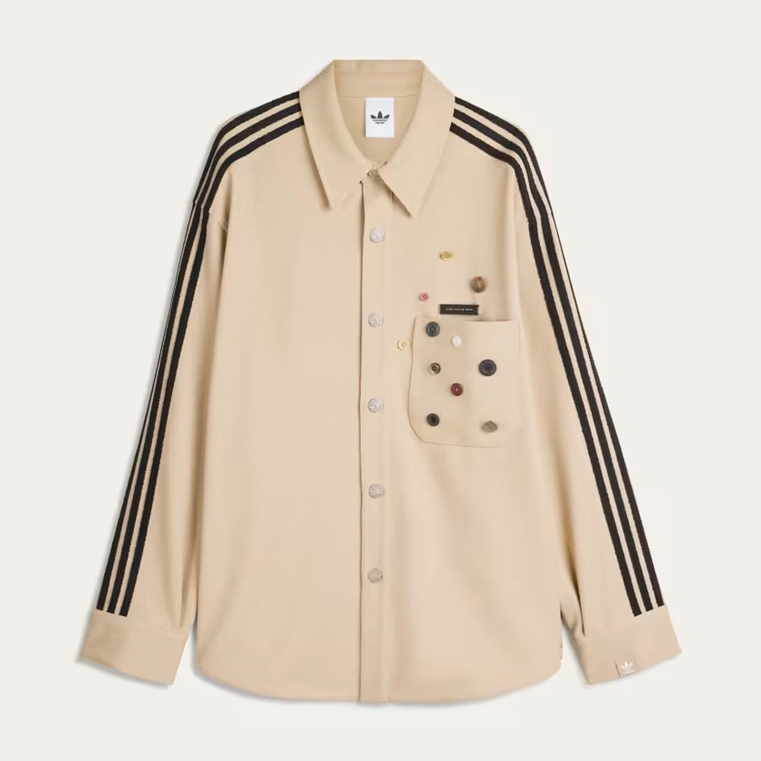 송포더뮤트 x 아디다스 아디006 셔츠 스톤 카키 KC3141