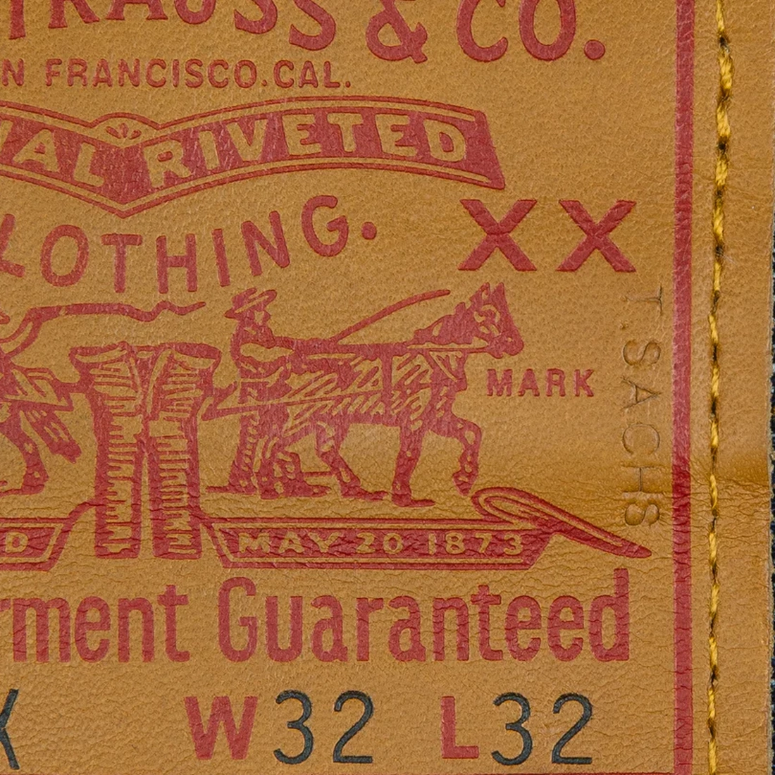 톰삭스 x 리바이스 1947 501 데님