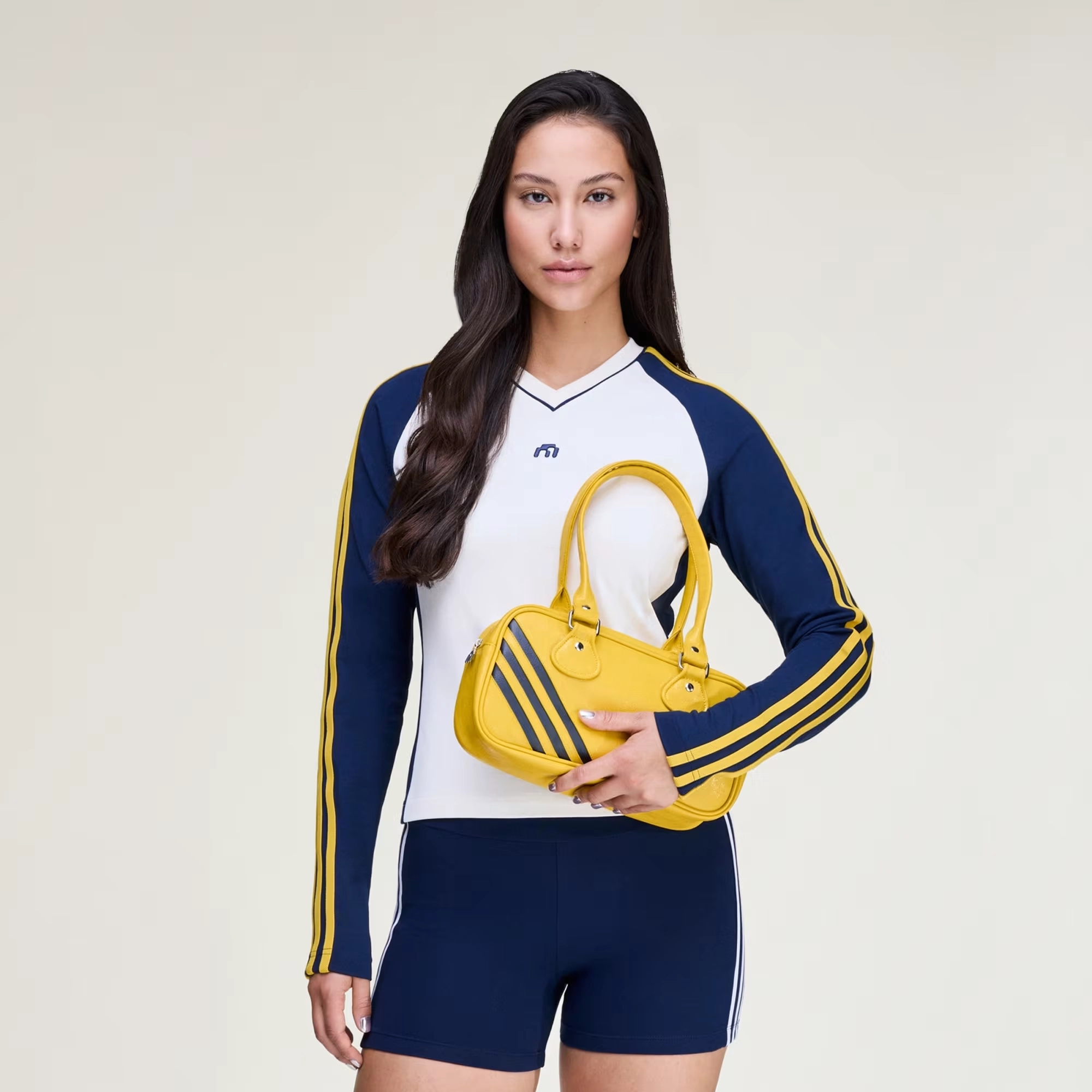 미아우 x 아디다스 핸드백 헤이지 옐로우 KA2726