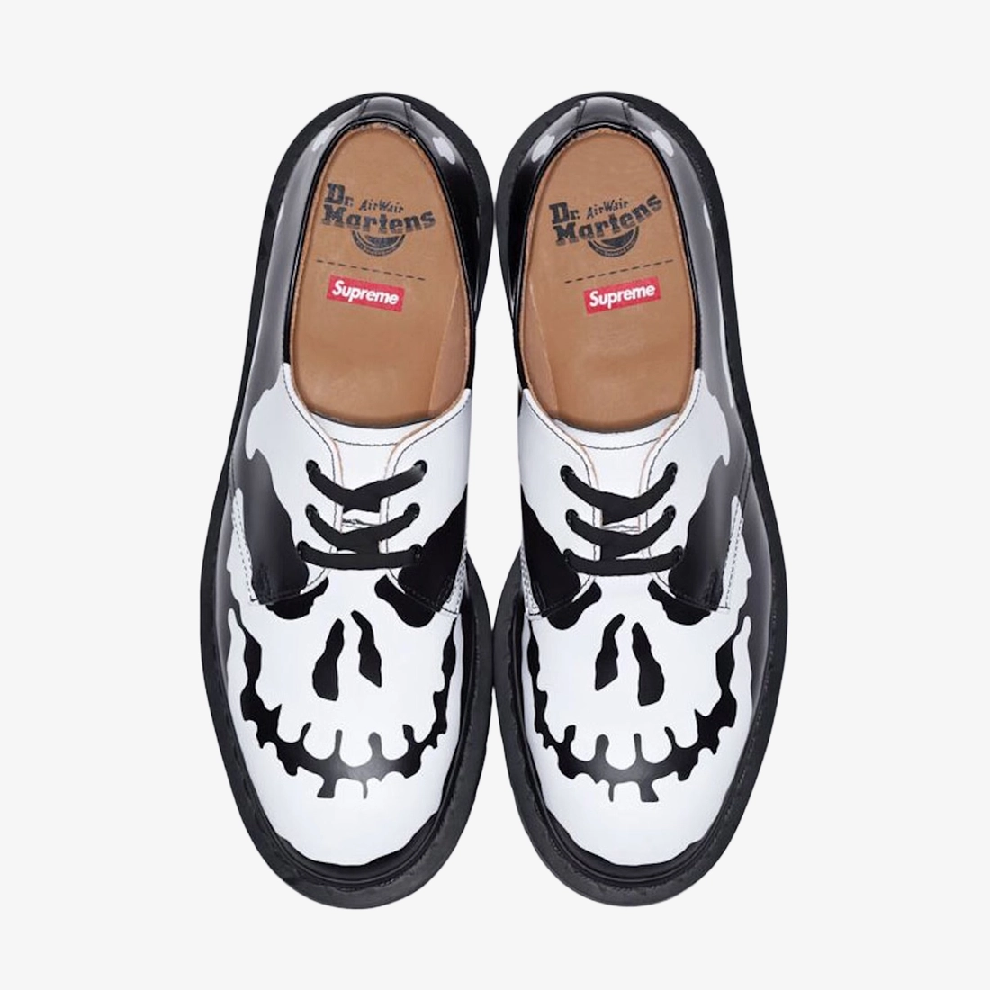 슈프림 x 닥터마틴 1461 3-아이 슈 블랙