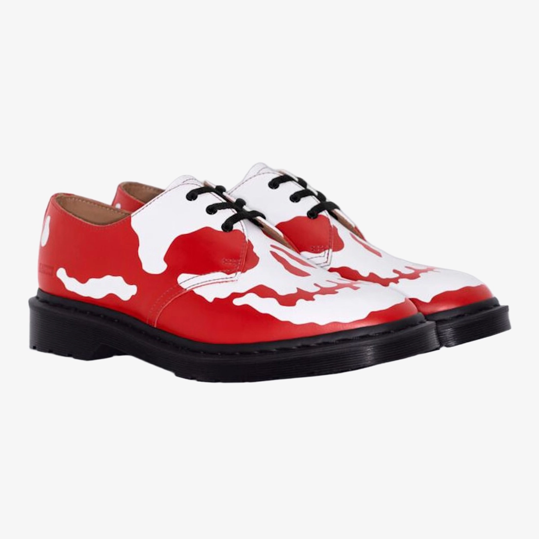 슈프림 x 닥터마틴 1461 3-아이 슈 레드