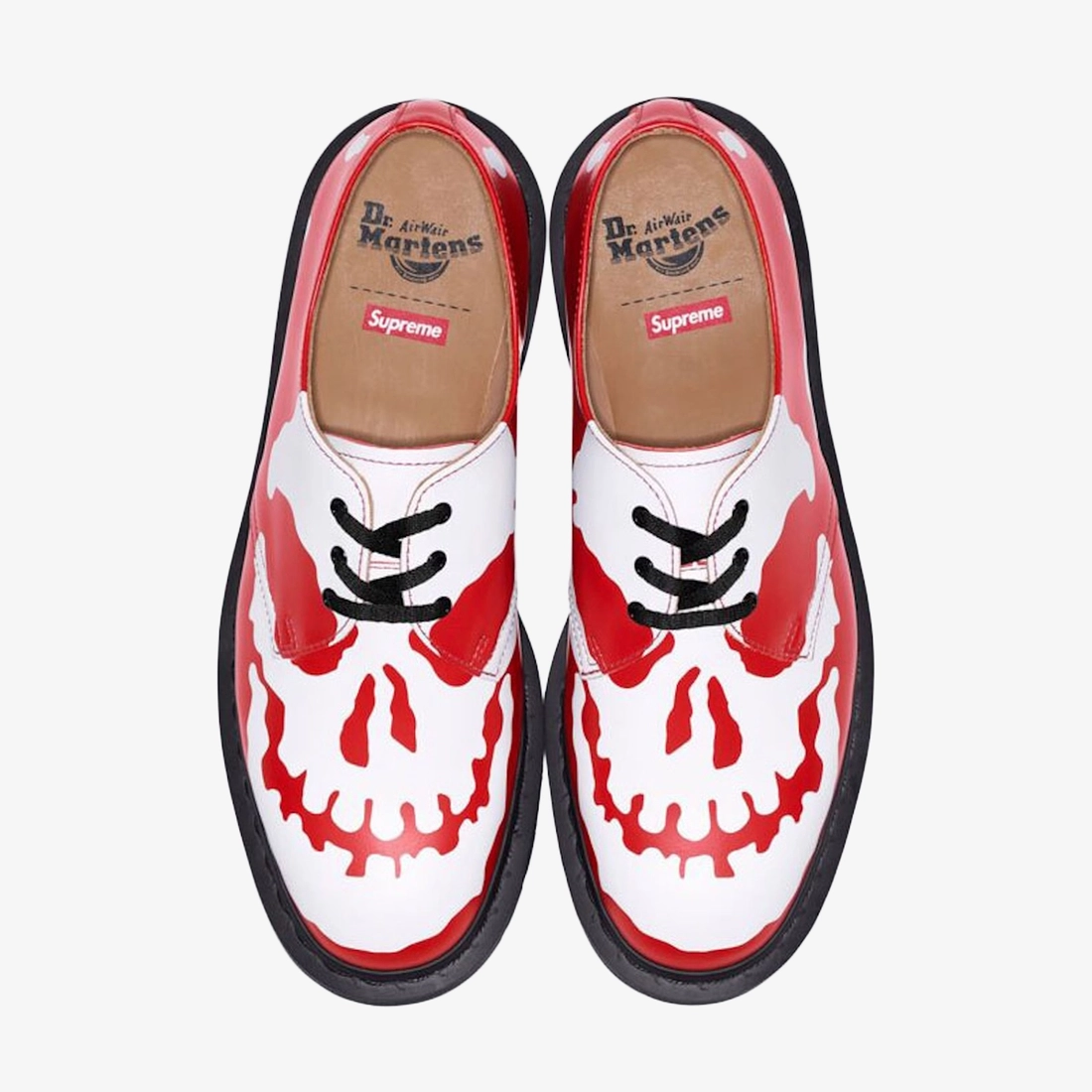 슈프림 x 닥터마틴 1461 3-아이 슈 레드