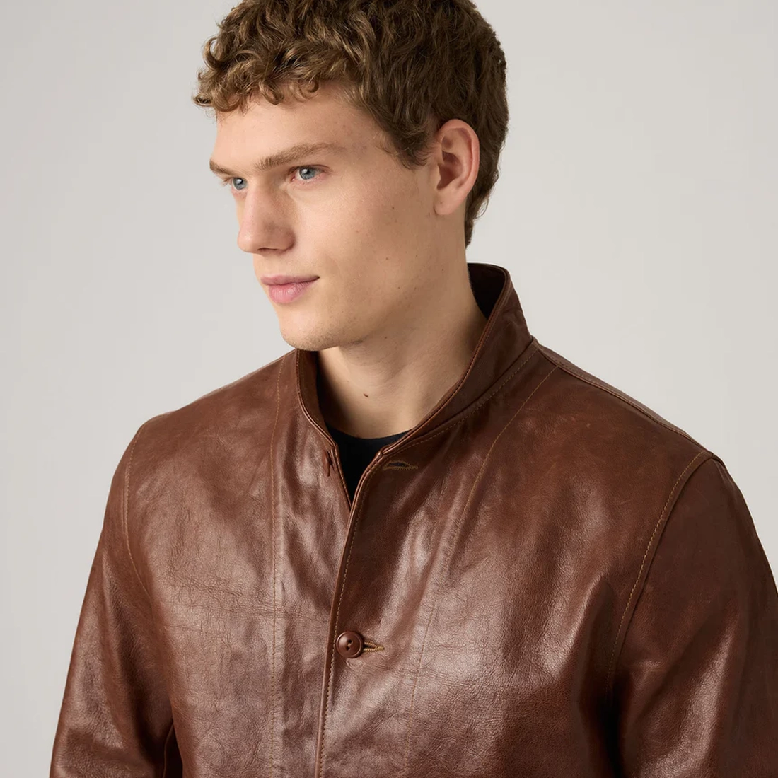 리바이스 LVC 아인슈타인 멘로 코삭 레더 자켓 392040000