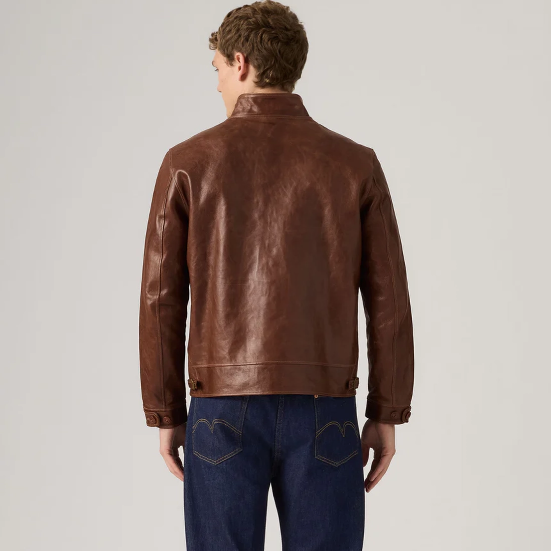 리바이스 LVC 아인슈타인 멘로 코삭 레더 자켓 392040000