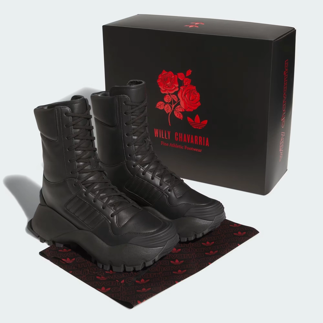 차바리아 x 아디다스 포럼 부츠 미드 코어 블랙 HQ4879