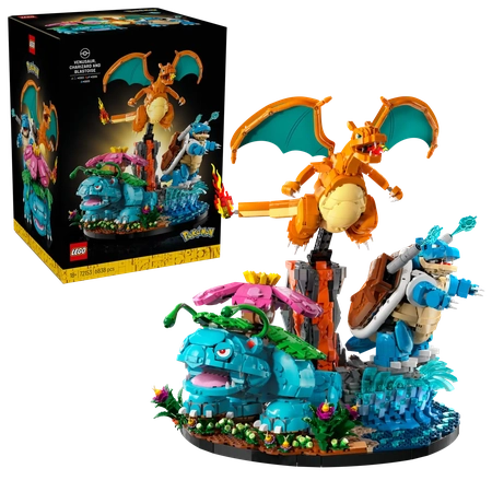 레고 x 포켓몬스터 이상해꽃, 리자몽, 거북왕