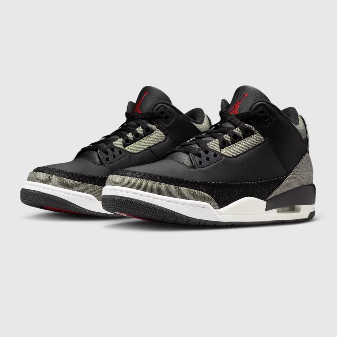 리바이스 x 나이키 에어 조던 3 블랙 앤 화이트 IR0914-400