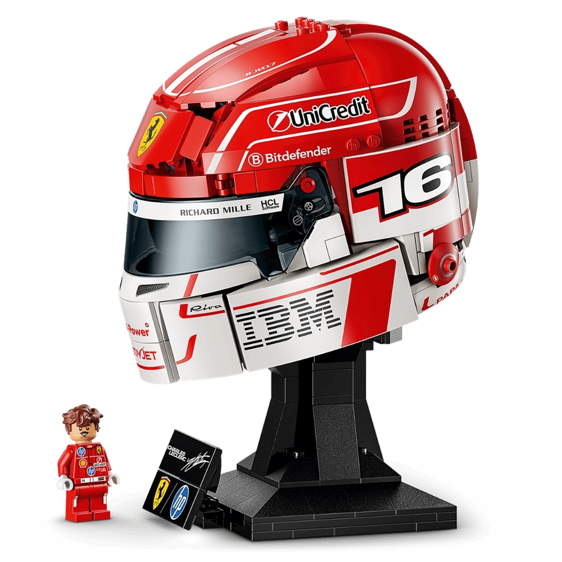 레고 스쿠데리아 페라리 HP 샤를 르클레르 헬멧 43014