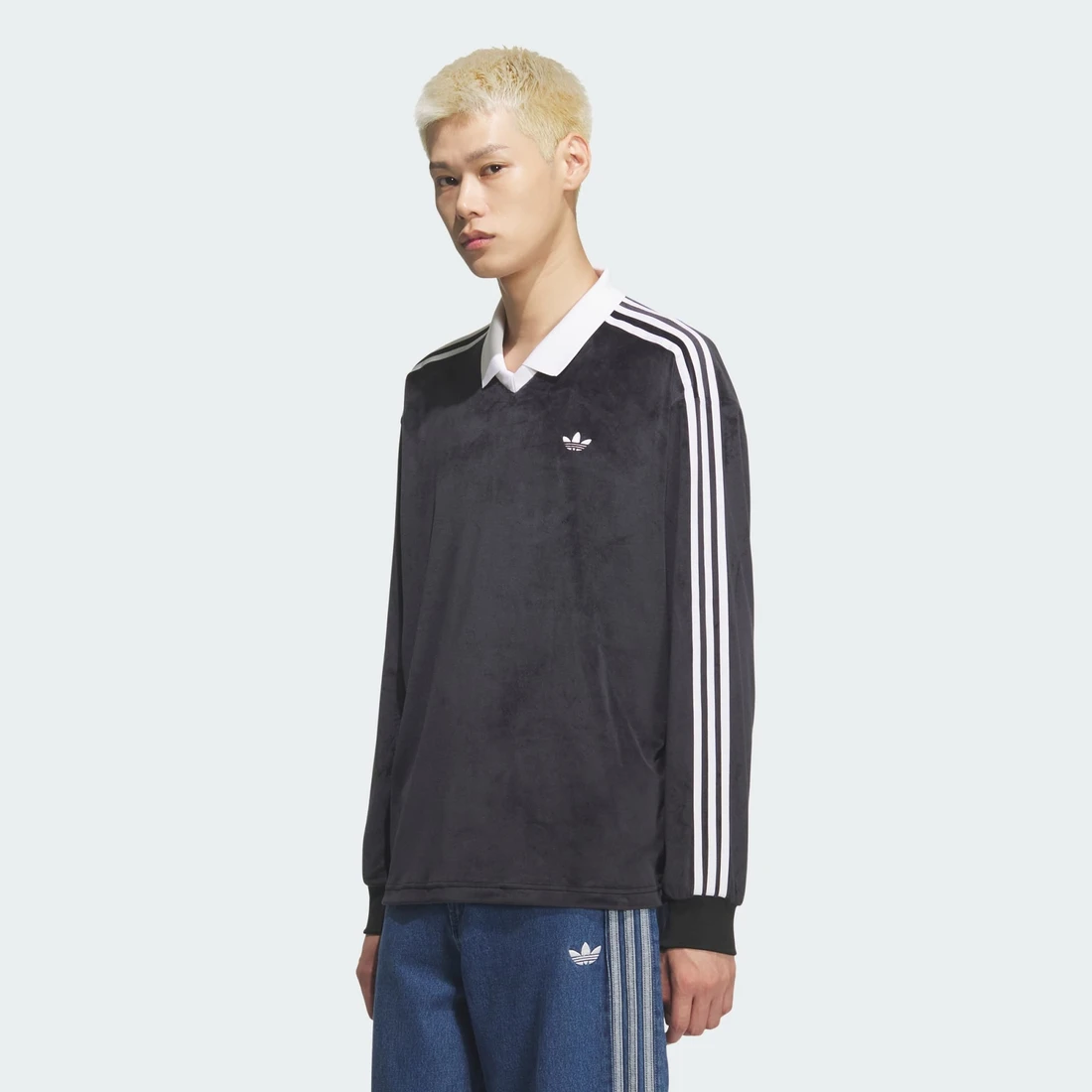 아디다스 벨루어 폴로 롱 슬리브 KQ5485