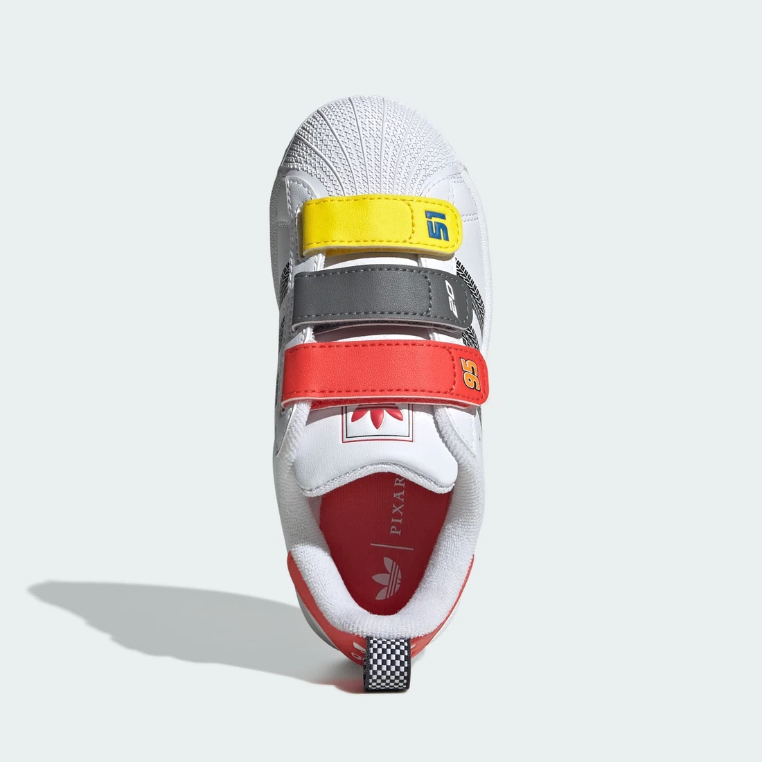 아디다스 ADIDAS PIXAR CARS SUPERSTAR II COMFORT CLOSURE 키즈 신발 JQ1337