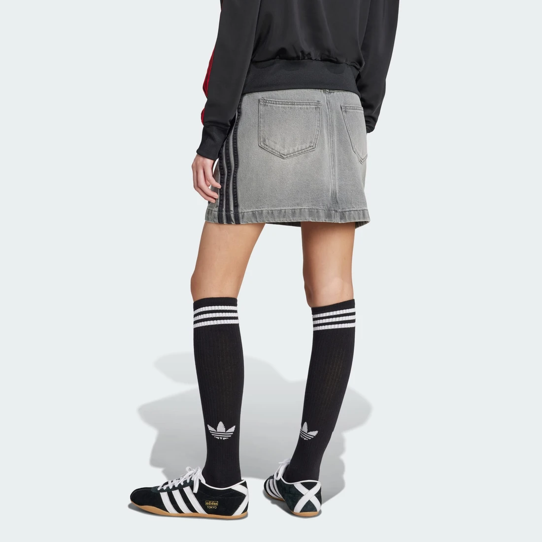 아디다스 아디컬러 3S 데님 미니 스커트 JW2657