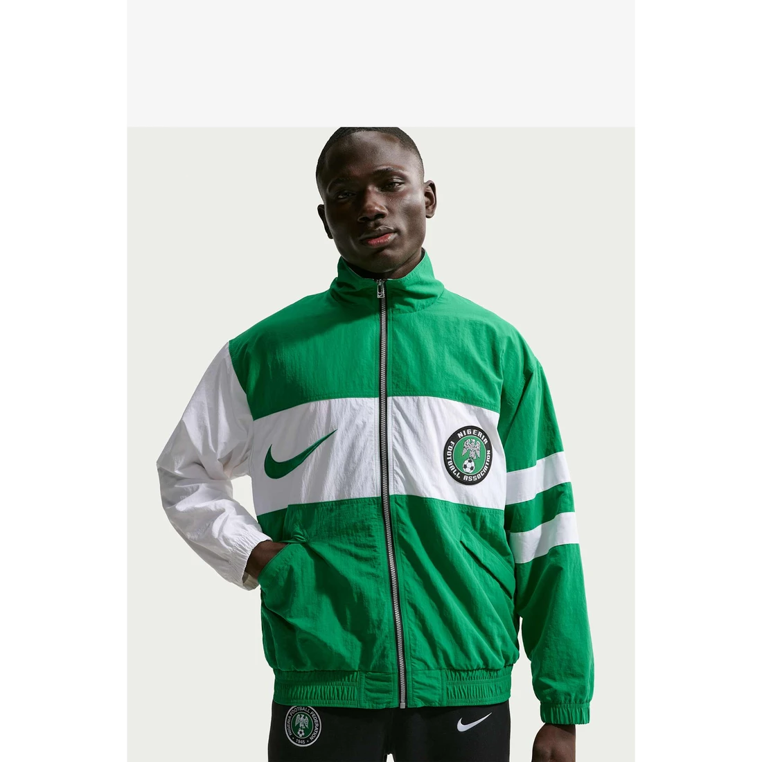 나이키 나이지리아 1996 레트로 남성 축구 레플리카 트랙 재킷 II6993-310