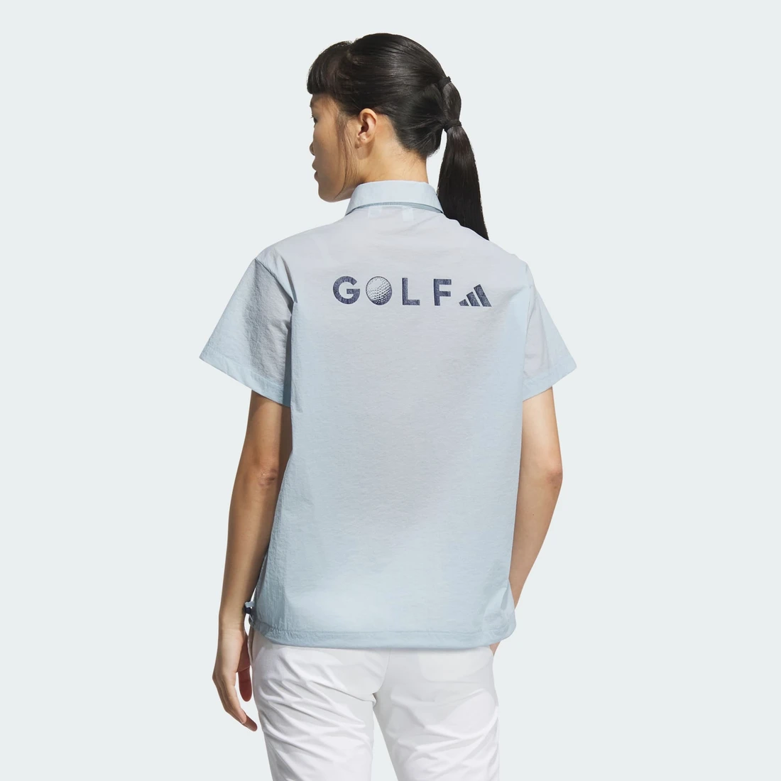 아디다스 우븐 쇼트 슬리브 폴로 셔츠 JF4571