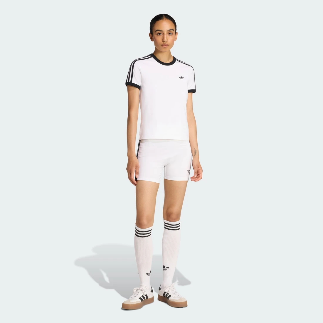 아디다스 3-스트라이프 슬림 티셔츠 KD3683