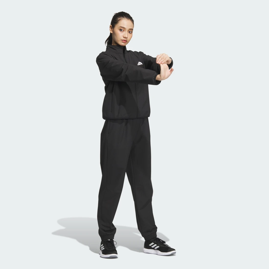 아디다스 트레인 에센셜 3-스트라이프 우븐 재킷 KA7075