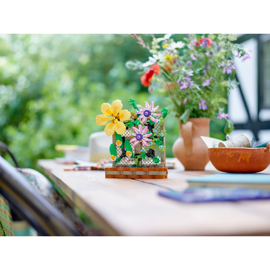 레고 격자형 꽃 전시물 40683