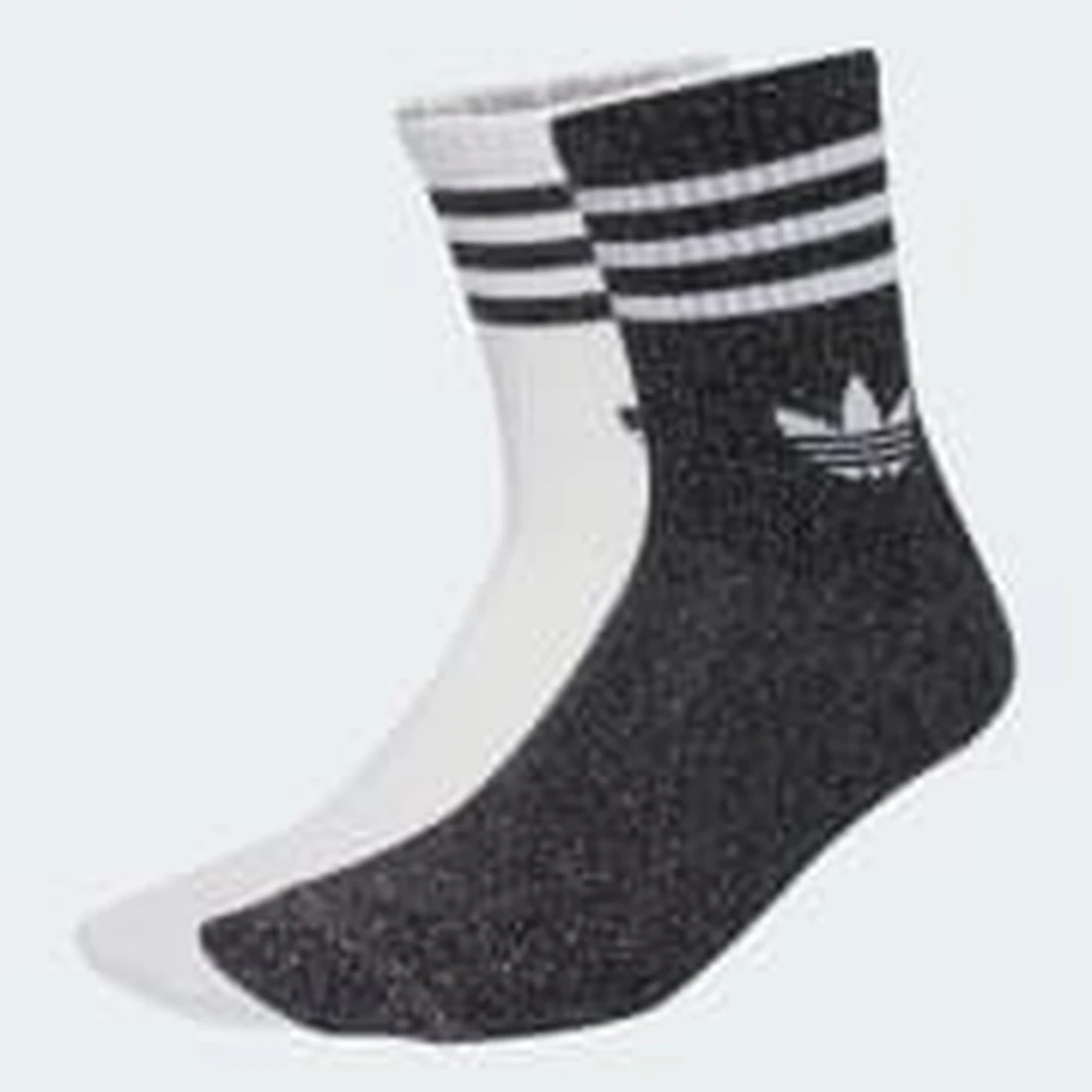 아디다스 3-스트라이프 글리터 크루 양말 2켤레 JV6049