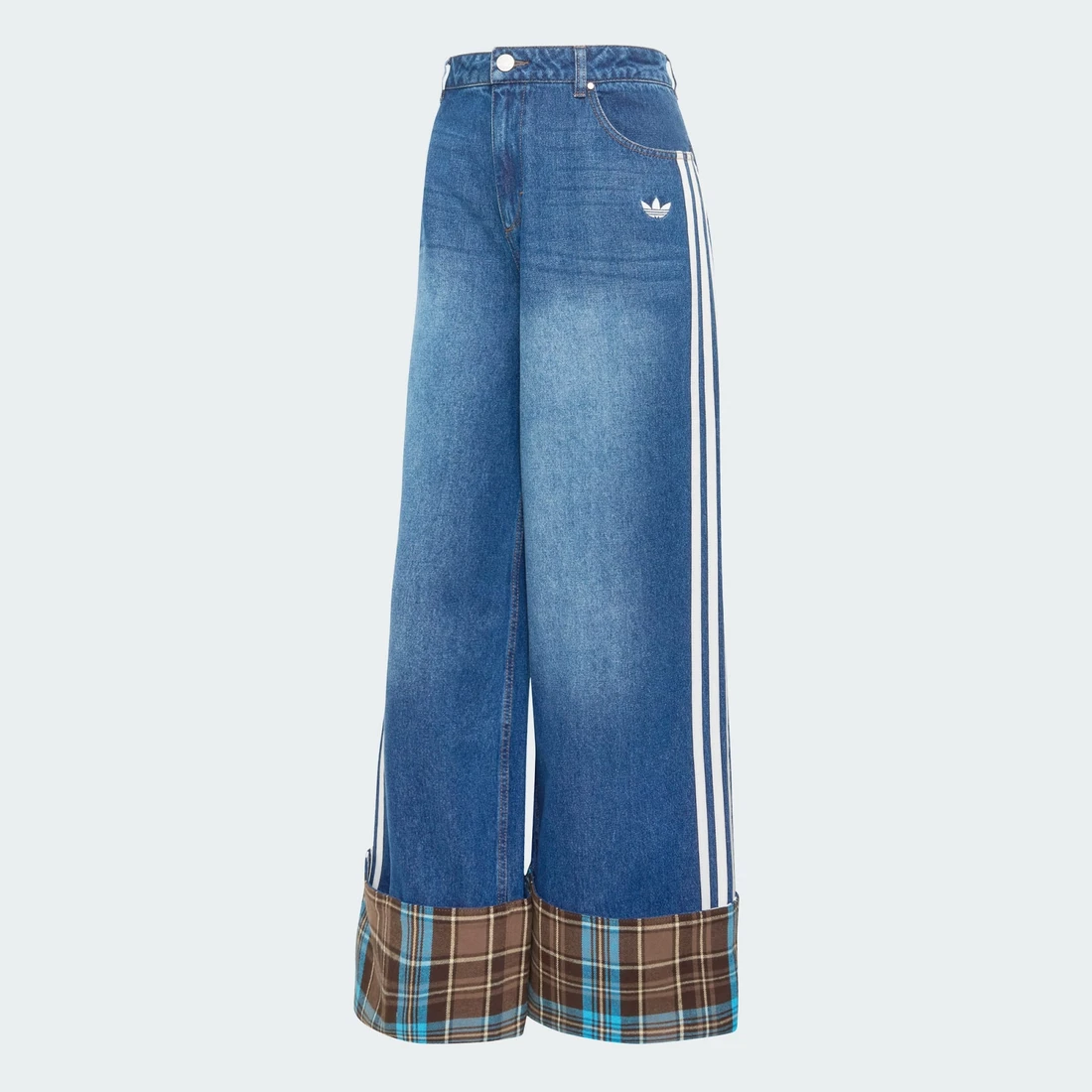 아디다스 빈티지 와이드 레그 진 KW4518