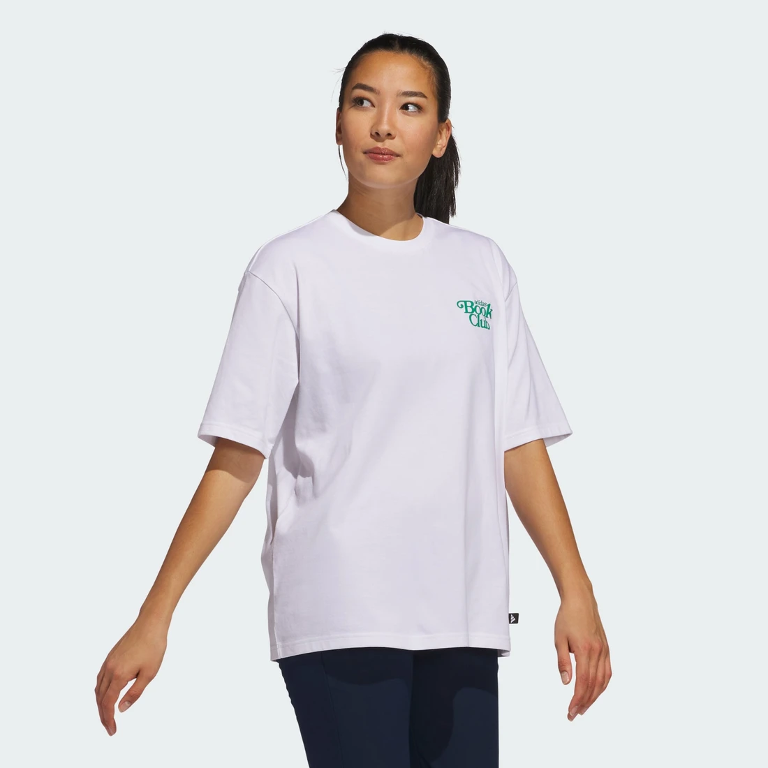 아디다스 골프 북 클럽 그래픽 오버사이즈 티 JI9500