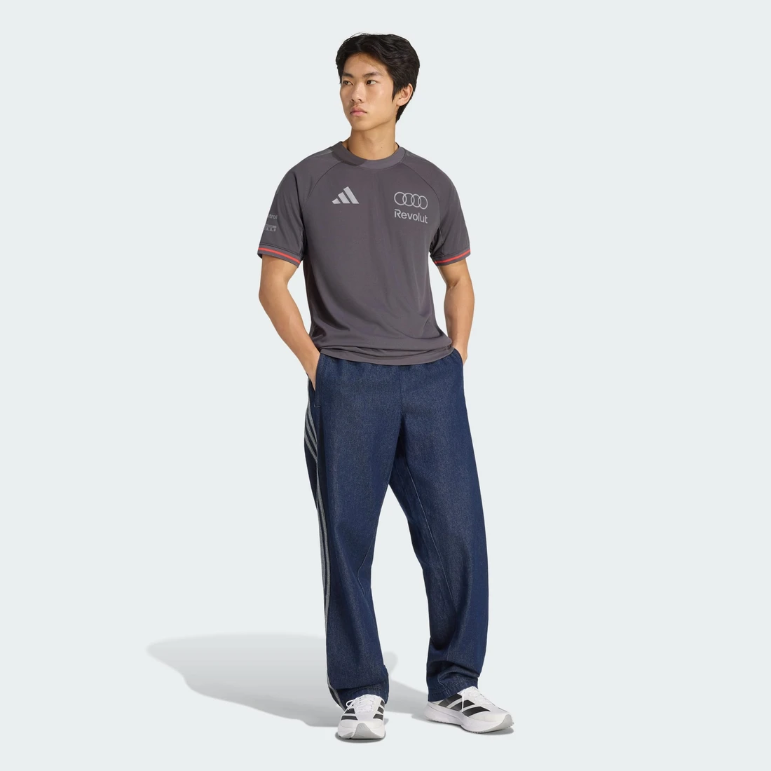 아디다스 아우디 F1 팀 저지 어센틱 쇼트 슬리브 KE9091