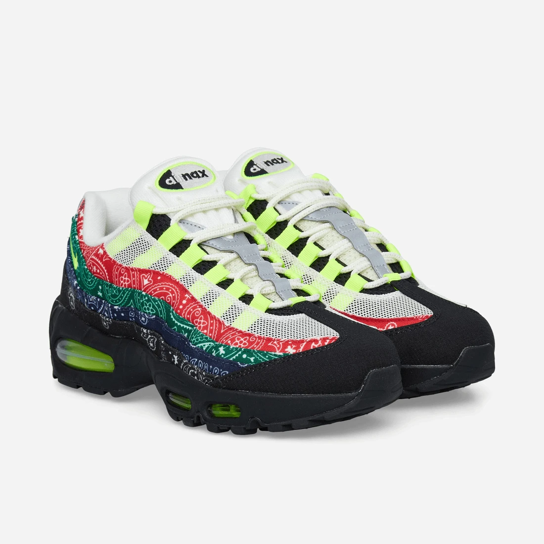 나이키 Air Max 95 Big Bubble Sneakers Volt / University Red IQ0620-100