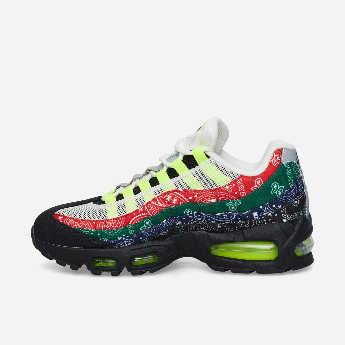 나이키 Air Max 95 Big Bubble Sneakers Volt / University Red IQ0620-100