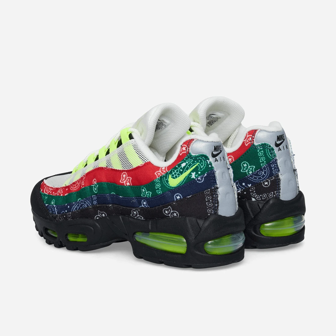 나이키 Air Max 95 Big Bubble Sneakers Volt / University Red IQ0620-100