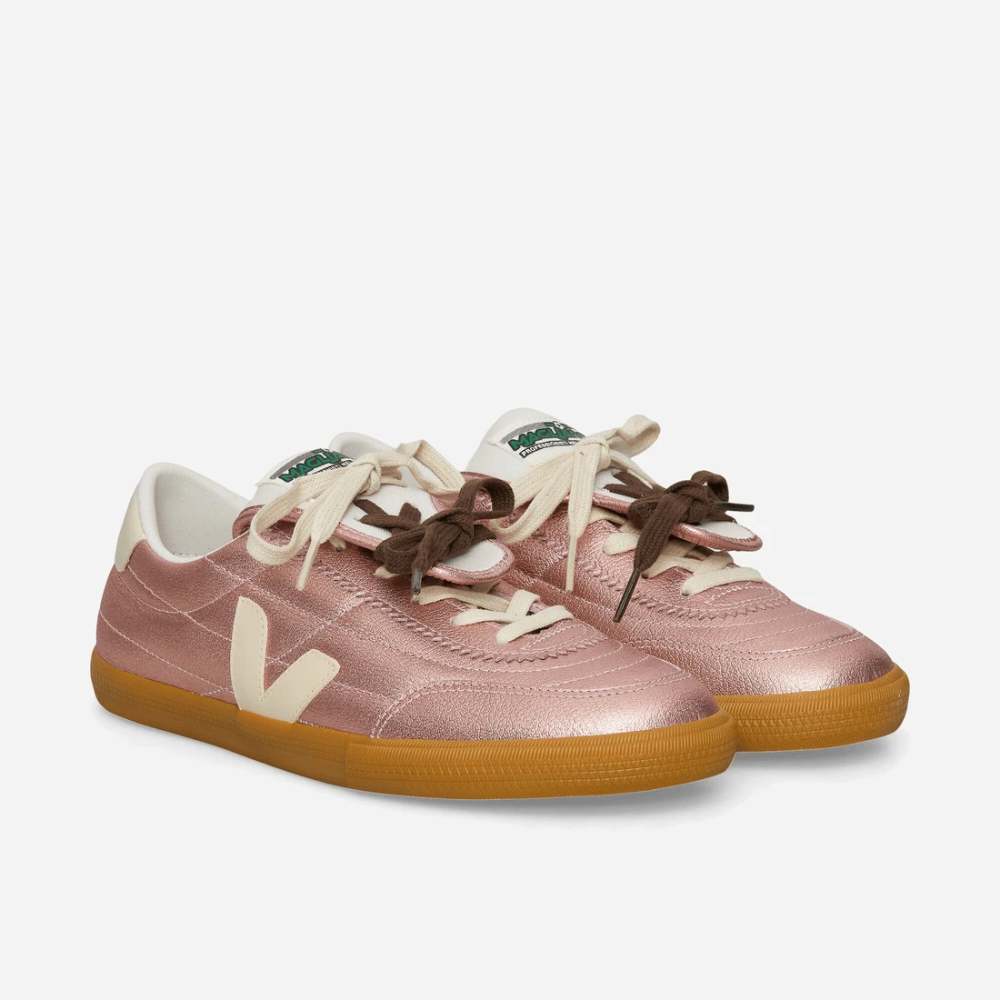 말리아노 Veja Panenka Leather Sneakers Pink Nacre MG0221675NCR