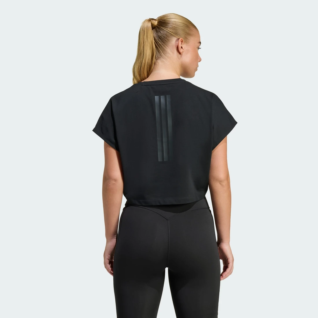 아디다스 프라임리프트 워크아웃 크롭 박시 3-스트라이프 탱크 KE8049