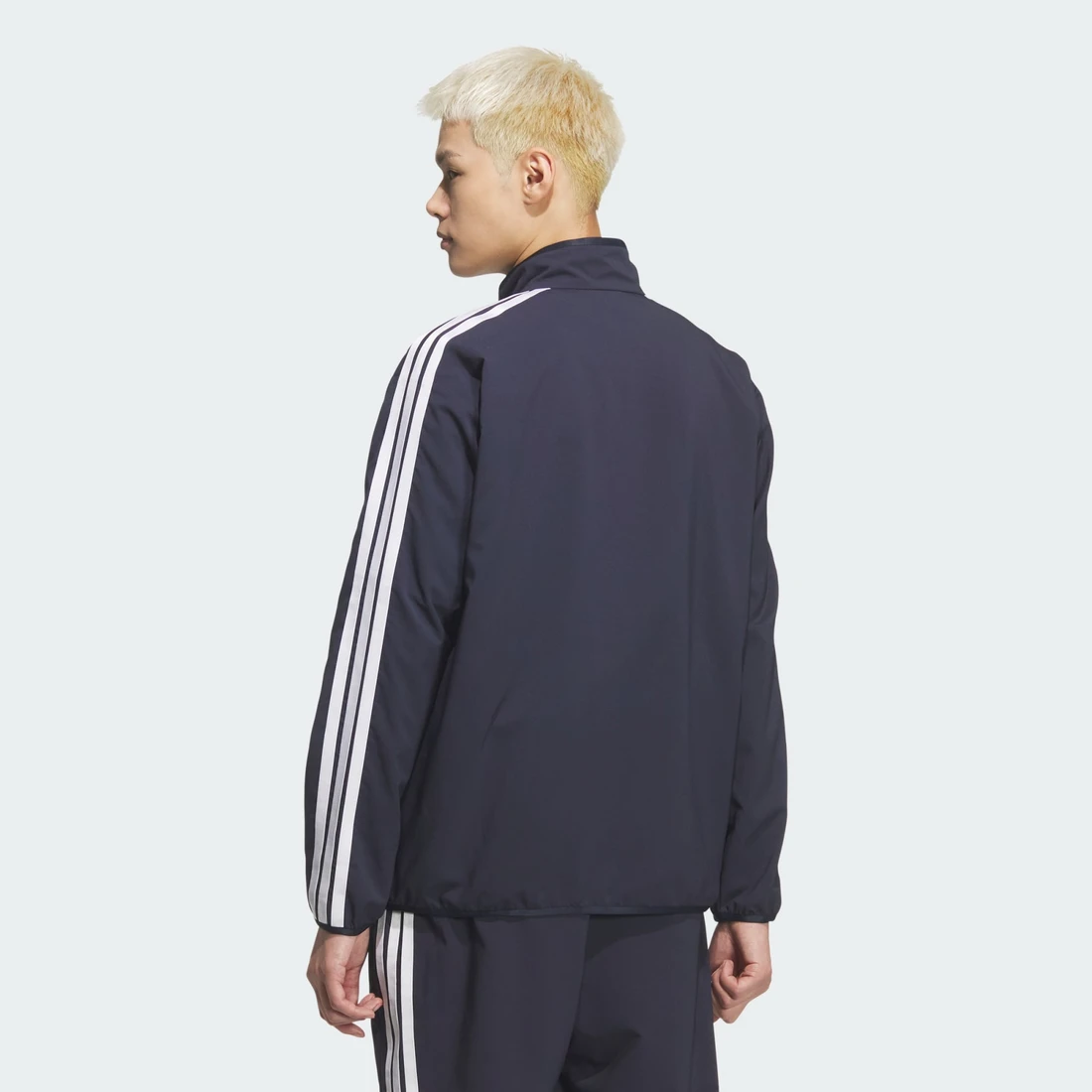 아디다스 3-스트라이프 레귤러 핏 라이트 우븐 트랙 탑 KR8908