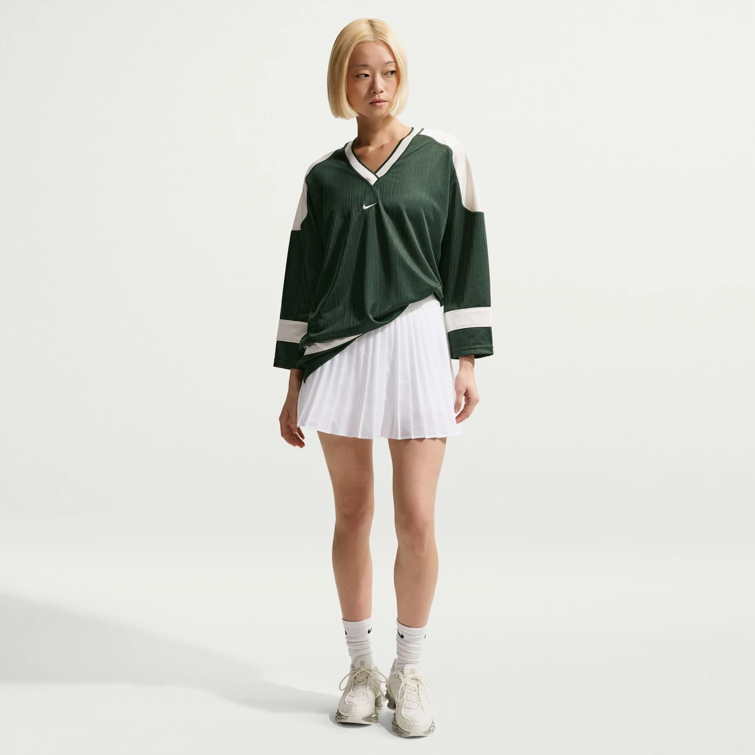 나이키 NSW 오버사이즈 저지 튜닉 퍼 초크 - 아시아 우먼스 IF0320-323