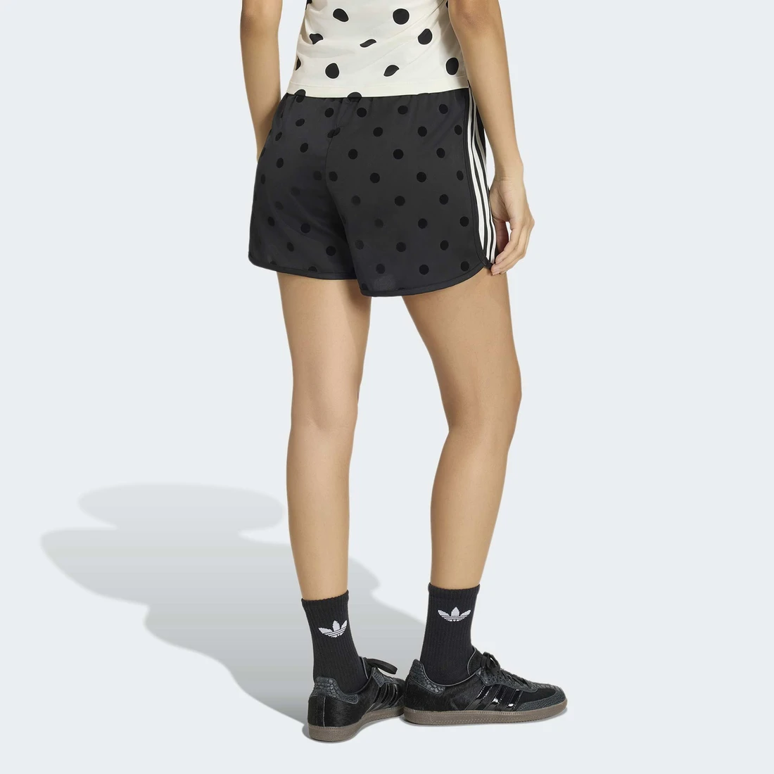 아디다스 오리지널스 폴카 닷 스프린터 쇼츠 블랙 - KR 사이즈 우먼스 KV1172