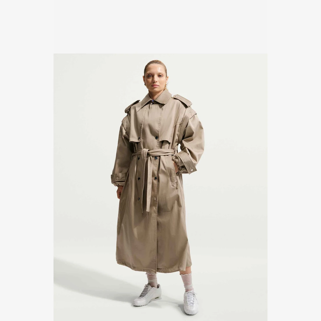 나이키 NSW 에어레버런트 트렌치 코트 카키 (II3949-247) 우먼스 II3949-247