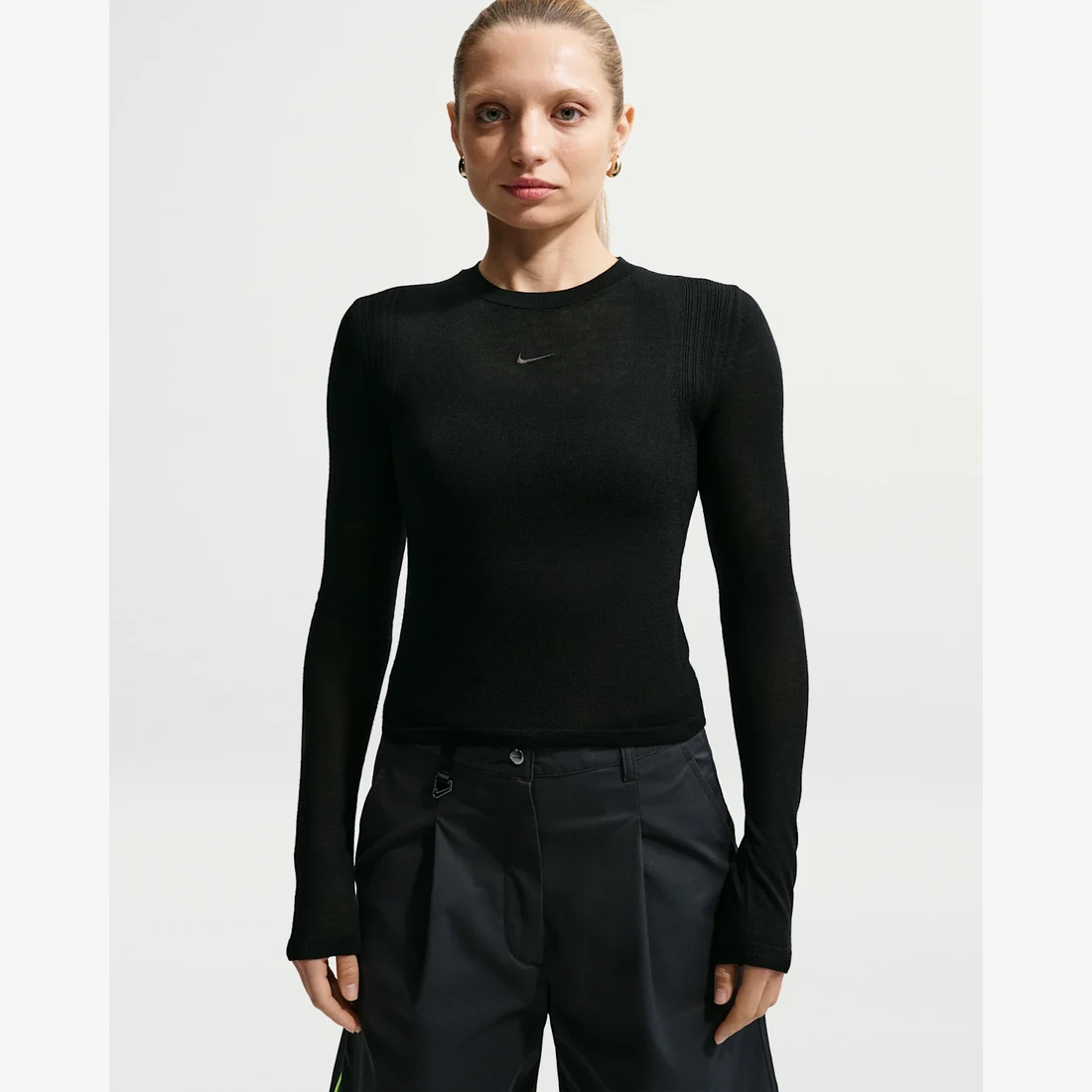 나이키 NSW 에어레버런트 롱슬리브 탑 블랙 (IQ0429-010) 우먼스 IQ0429-010