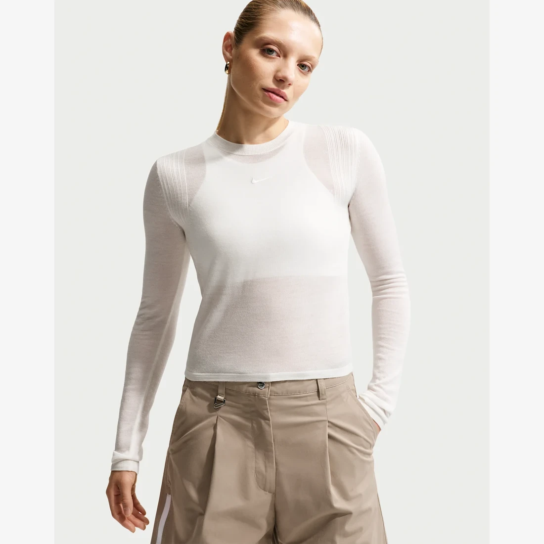 나이키 NSW 에어레버런트 롱슬리브 탑 서밋 화이트 (IQ0429-121) 우먼스 IQ0429-121